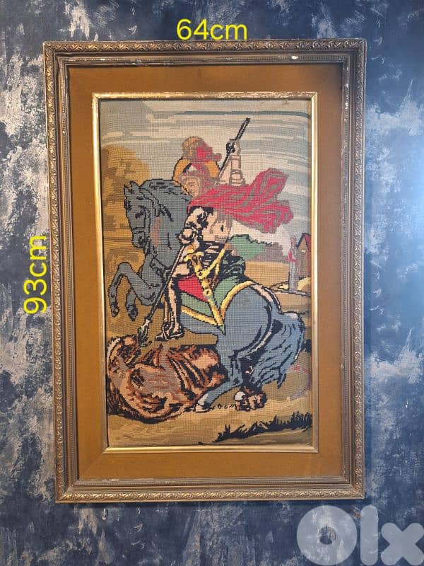 vintage aubisson handmade tablue 3