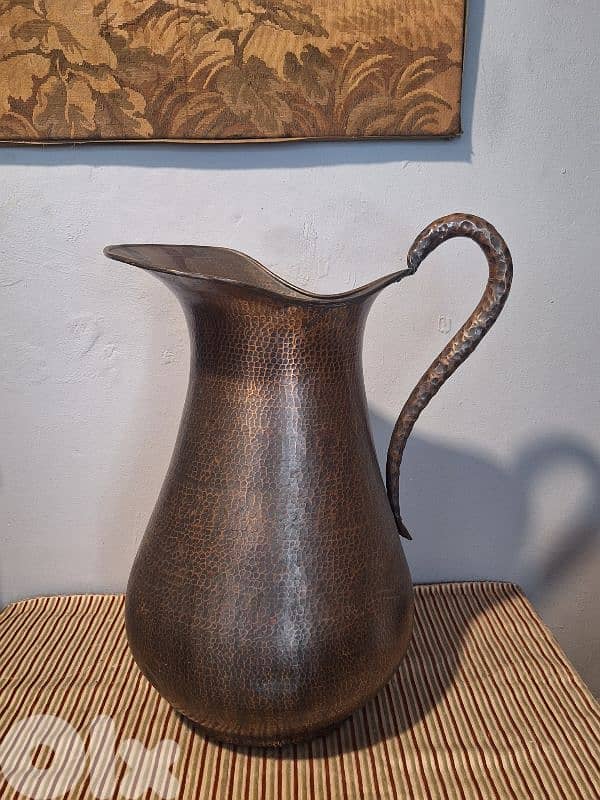 large antique italian brass vase 0