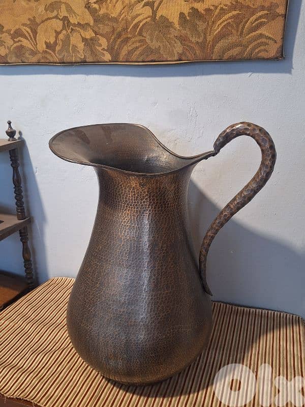 large antique italian brass vase 2