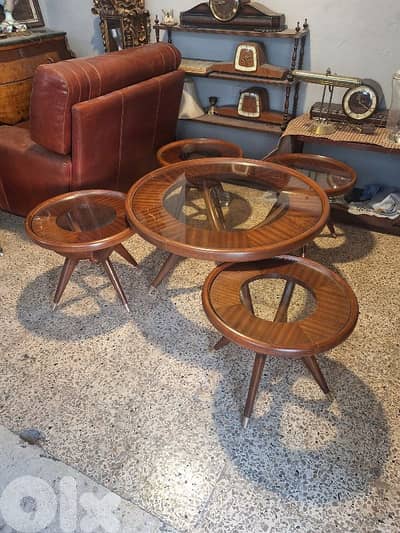 1950 coffee tables set of 5 pieces