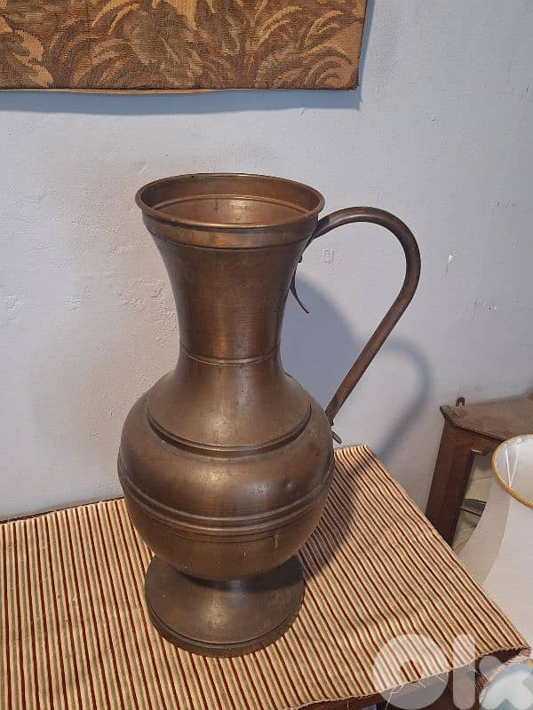 large european brass vase 0