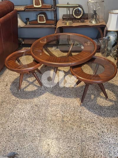 set of 3 tables 1950
