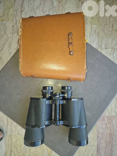 Vintage Japanese made HANSA 10*50 Field Binoculars with Leather Case