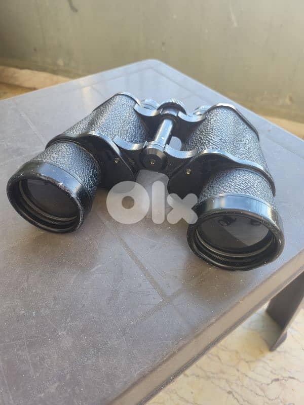 Vintage Japanese made HANSA 10*50 Field Binoculars with Leather Case 2