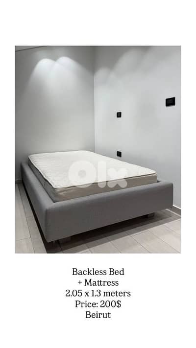 Backless Bed