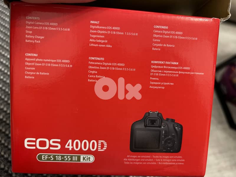 Canon EOS 4000D 1