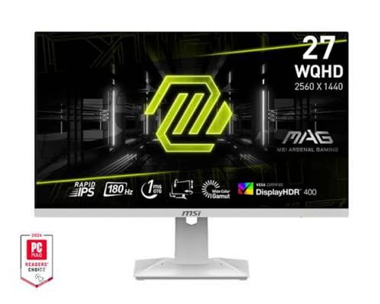 MSI MAG 274QRF-W White Gaming Monitor (1440p 180hz) 0