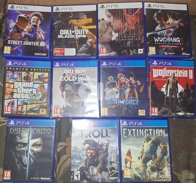 ps4 & ps5 games all used like new for sale or trade 0
