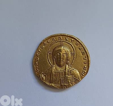 Jesus Christ Ancient Byzantine Gold Coin year 976 AD weight 4.35 gram