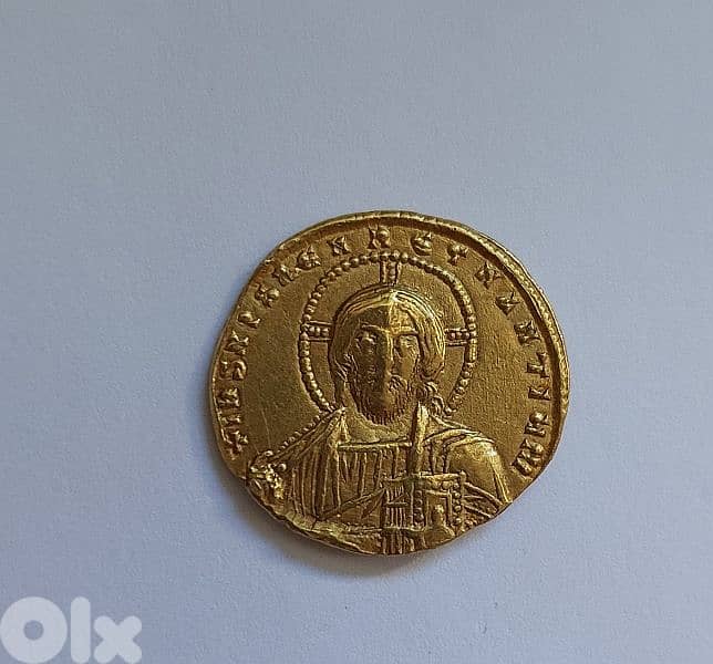 Jesus Christ Ancient Byzantine Gold Coin year 976 AD weight 4.35 gram 0