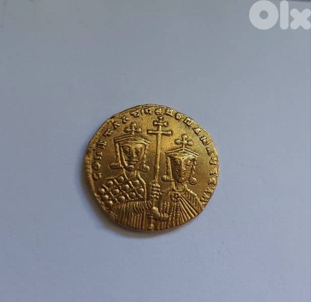 Jesus Christ Ancient Byzantine Gold Coin year 976 AD weight 4.35 gram 1