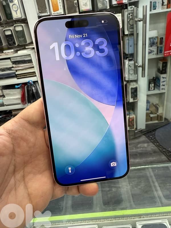 15 plus 128g pink color used and clean 1