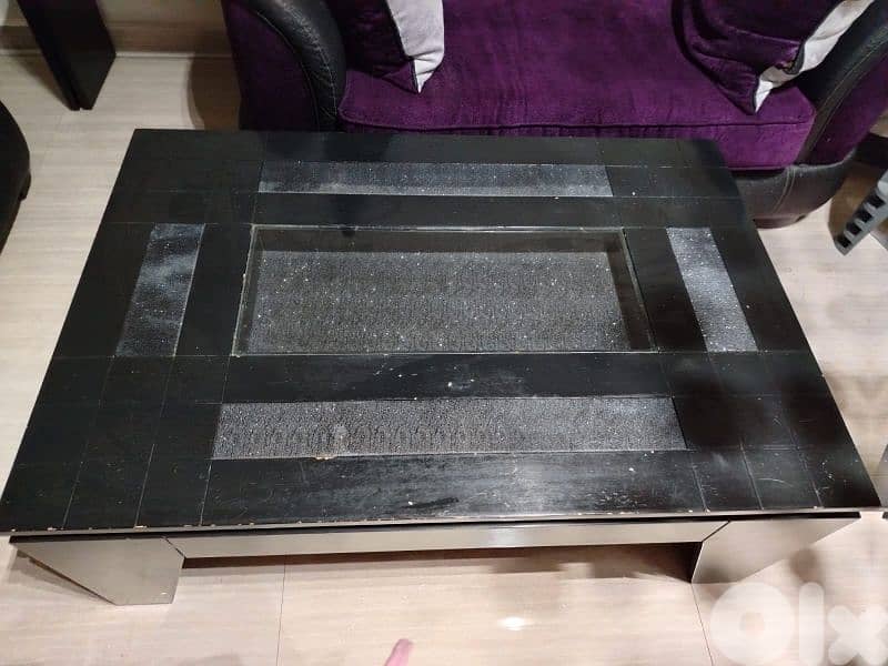 living room+ table + TV unit+ crystal lamp  طاولة +طاولة تلفاز+كنبيات 4