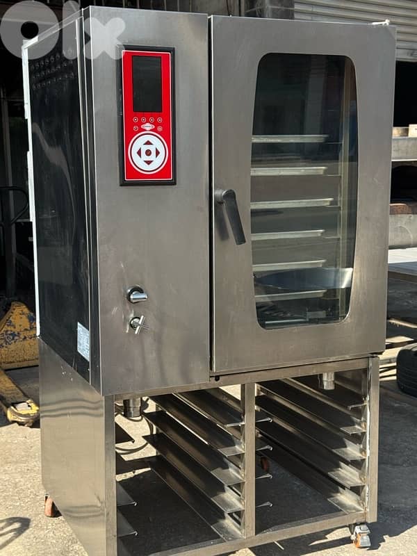 فرن هواء كونفكشن غاز 8صواني 60*40 غاز موديل حديث 0