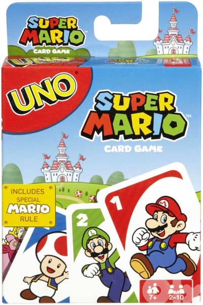 Mattel Super Mario Uno game