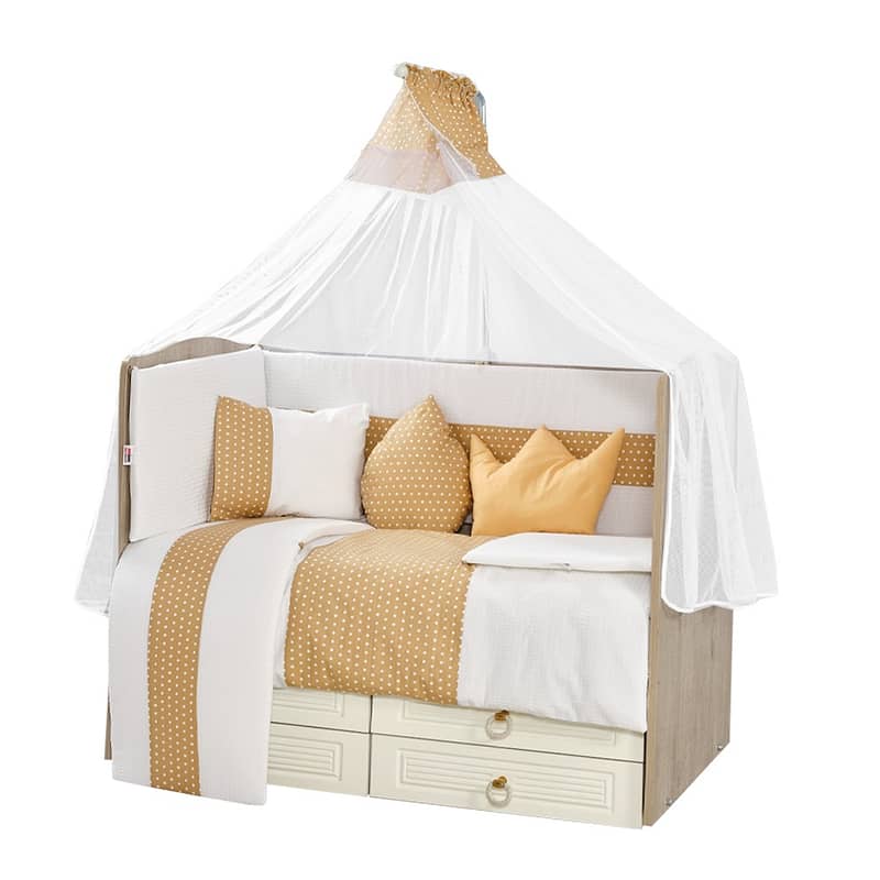 Aras Bebe Baby Bedding Full Set For Baby Bed- طقم فرش كامل لسرير الطفل 1