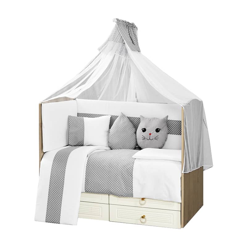 Aras Bebe Baby Bedding Full Set For Baby Bed- طقم فرش كامل لسرير الطفل 2