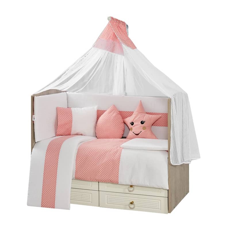 Aras Bebe Baby Bedding Full Set For Baby Bed- طقم فرش كامل لسرير الطفل 3