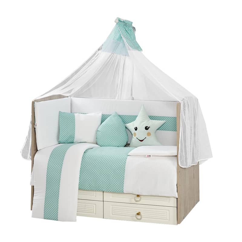 Aras Bebe Baby Bedding Full Set For Baby Bed- طقم فرش كامل لسرير الطفل 4