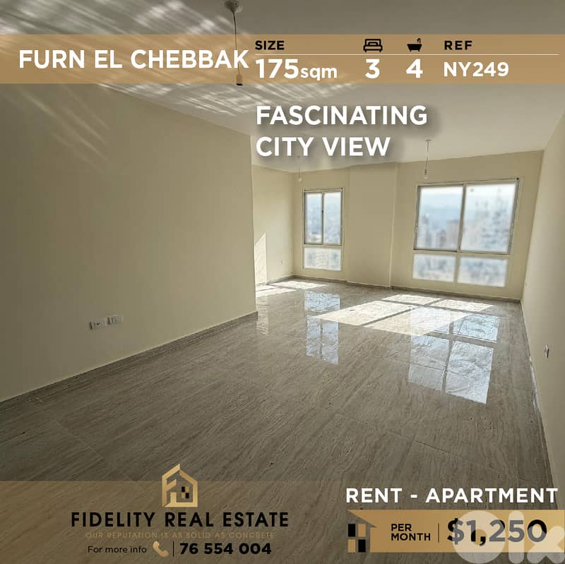 Apartment for rent in Furn El Chebbak NY249 شقة للإيجار في فرن الشباك 0