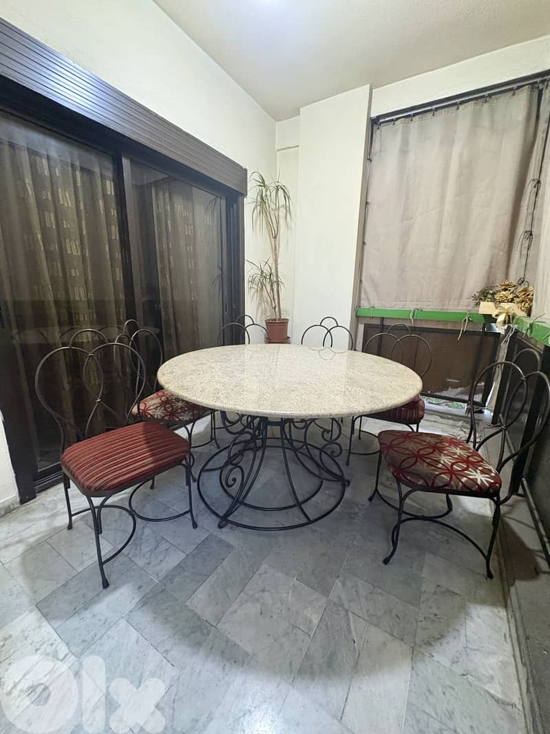 Rkham Table Ferforge (Hadid) with 8 Chairs 3