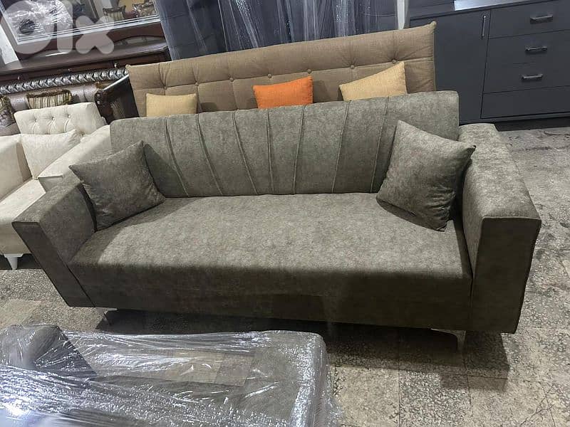 طقم كنبايات شغل توصاية خشب شوح اسفنج إكسترا جديد 0