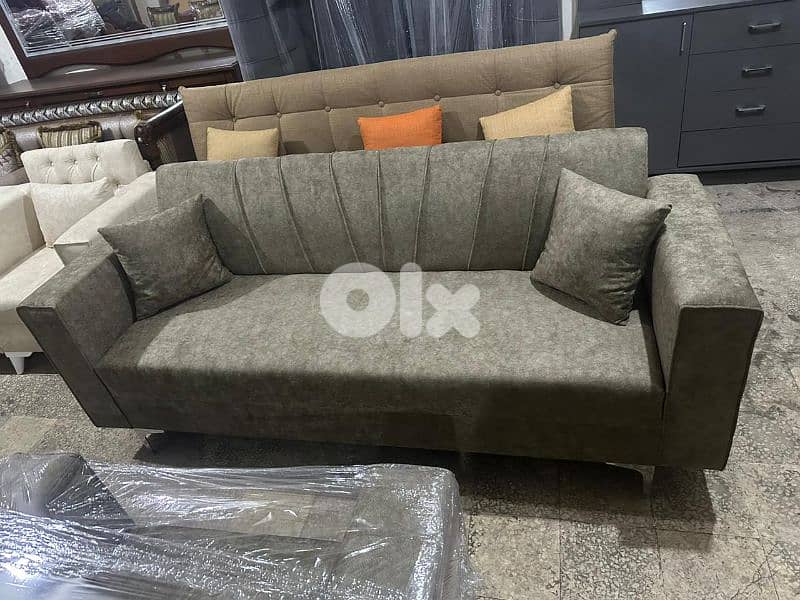 طقم كنبايات شغل توصاية خشب شوح اسفنج إكسترا جديد 3