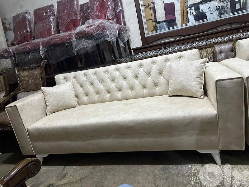 طقم كنبايات جديد خشب شوح اسفنج إكسترا 1