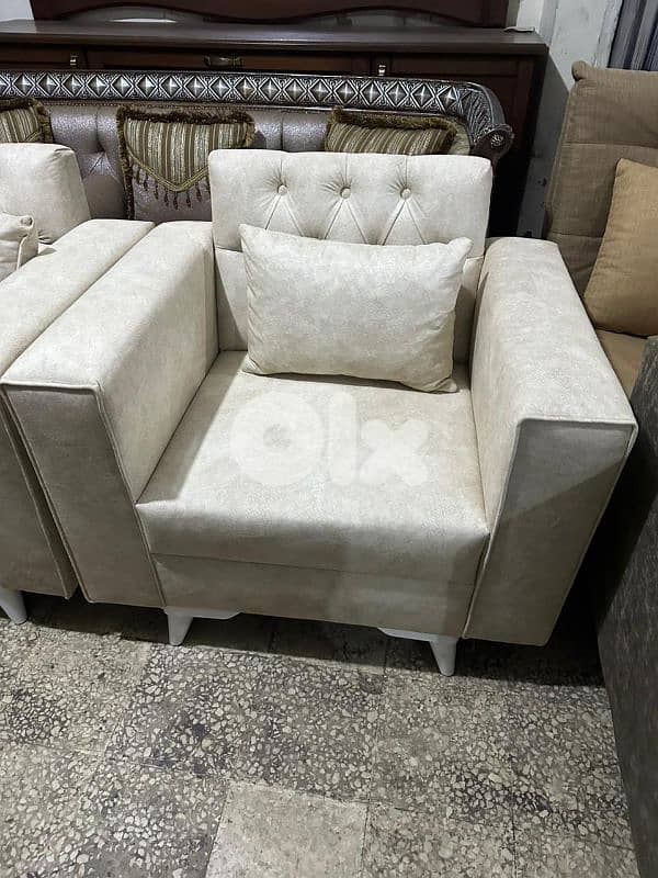 طقم كنبايات جديد خشب شوح اسفنج إكسترا 3