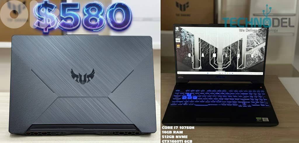 Asus tuf 10th gen i7 GTX1660Ti Gaming laptop 0