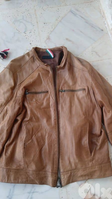 جاكيت جلد طبيعي  إيطالي 0