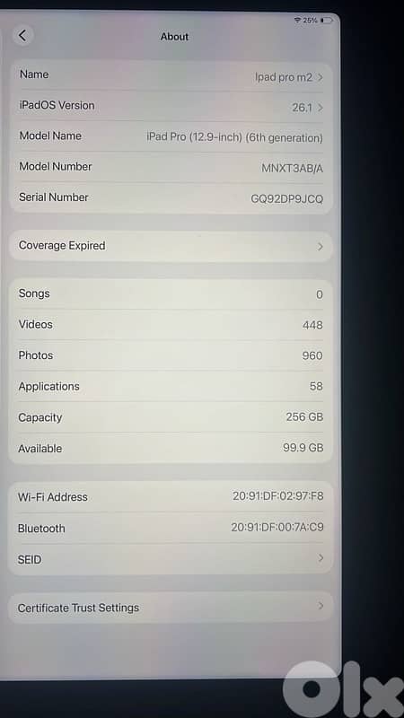 ipad pro m2 12.9 inch wifi 256gb like new without the charger 2