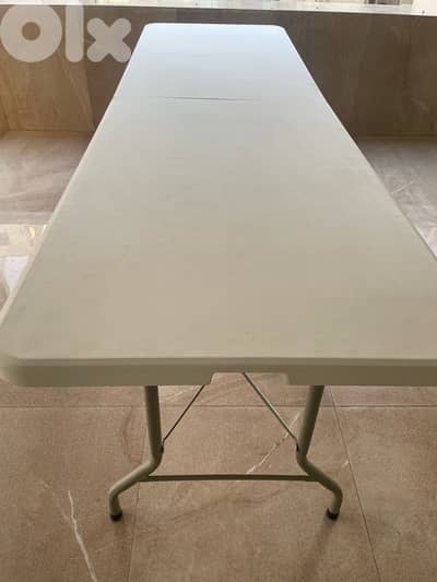 huge foldable table 2.40 m indoor or outdoor