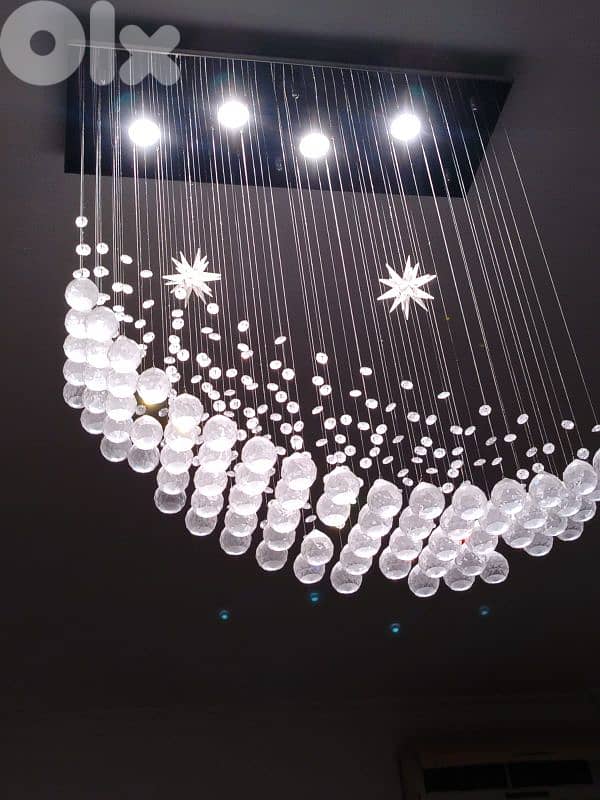 living room+ table + TV unit+ crystal lamp  طاولة +طاولة تلفاز+كنبيات 7