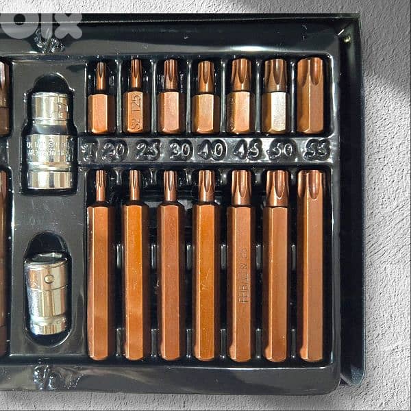 طقم رؤوس طرابیش مسدس ومنجم 2