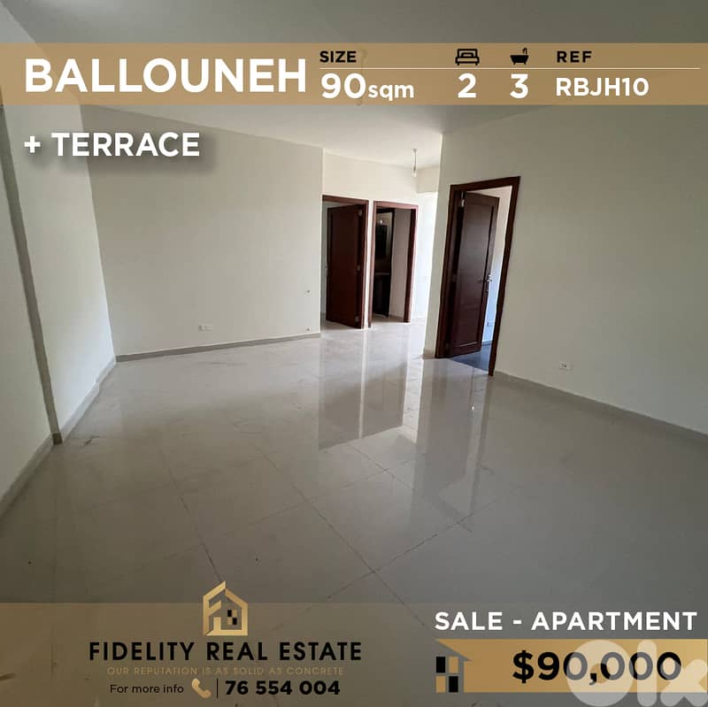 Apartment for sale in Ballouneh RBJH10 شقة للبيع في بلونة 0