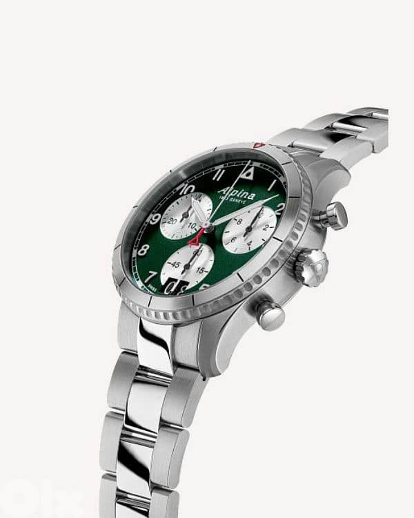 Alpina Startimer Pilot Quartz Chronograph Men's Watch AL-372GRS4S26B 2