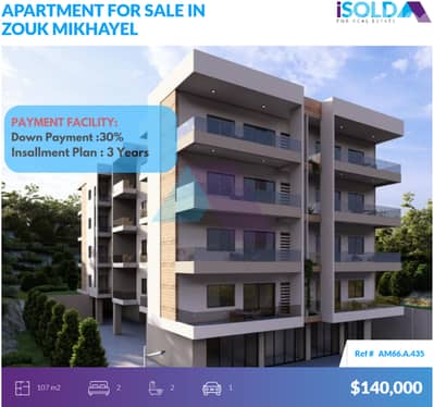 107m2 Apartment core+shell+mountain view 4sale with payment facilities