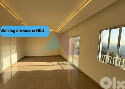 160m2 Apartment+sea view 4rent in Zouk Mosbeh/Walking distance to NDU