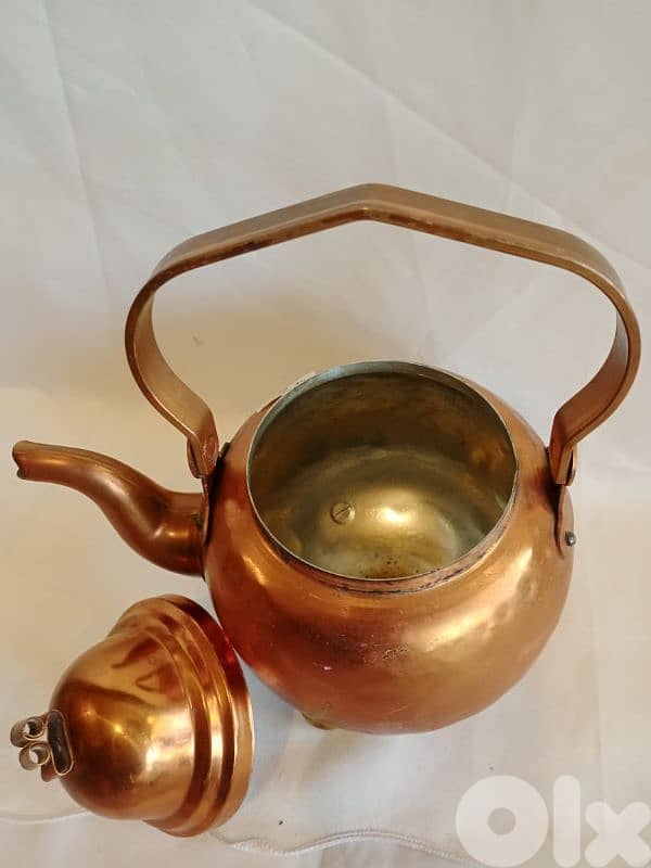 إبريق شاي نحاس أحمر 1