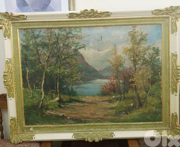 لوحة شبه جديدة بلون مميز للبيع 0