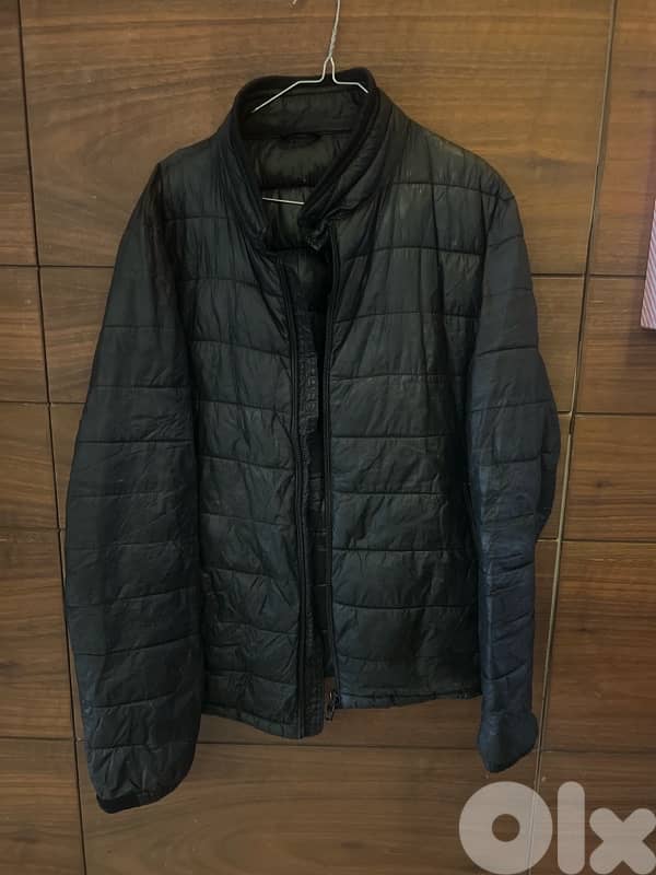 Zara black quilted jacket 0