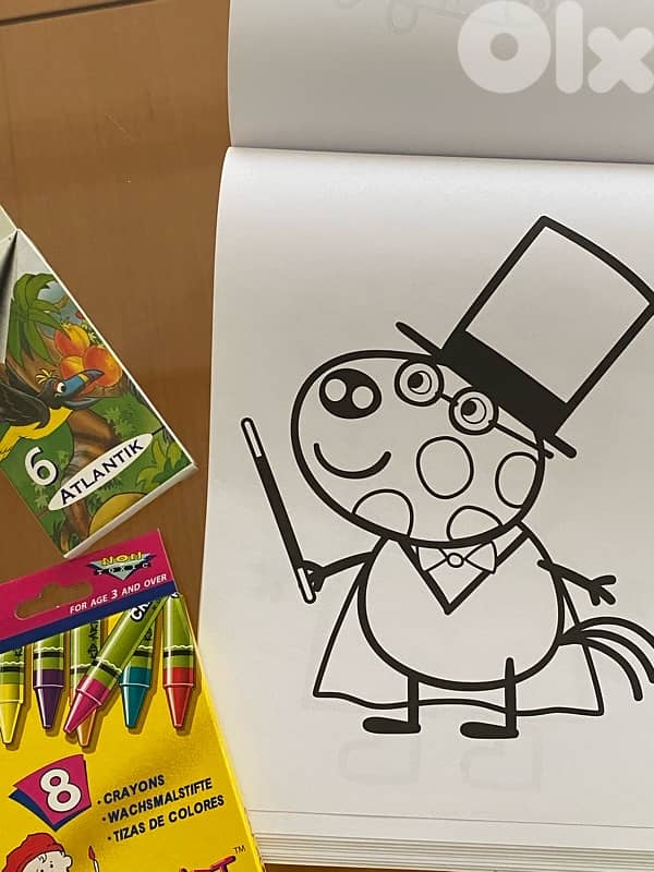 Peppa Pig coloring book + other school stationary 3