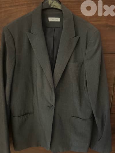 Calvin Klein grey classy blazer