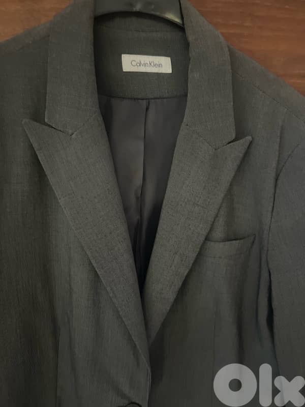 Calvin Klein grey classy blazer 1