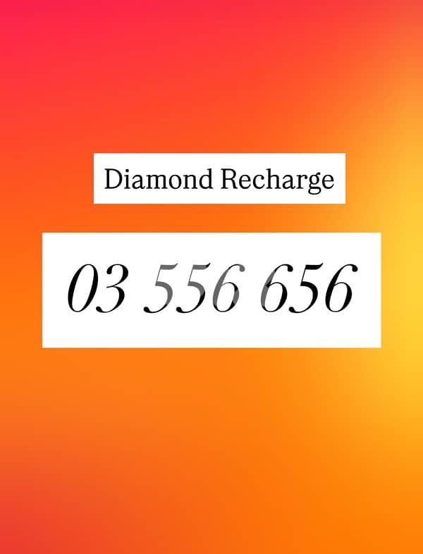 Diamond recharge 03/556656 “ Hot Price “ 0