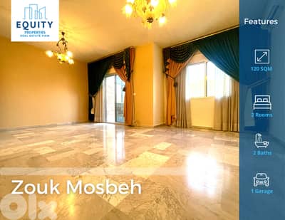 120 SQM Apartment For Rent In Zouk Mosbeh شقة للإيجار #RK229525