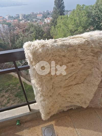 اغطية صوف طبيعي خروف وتعلب