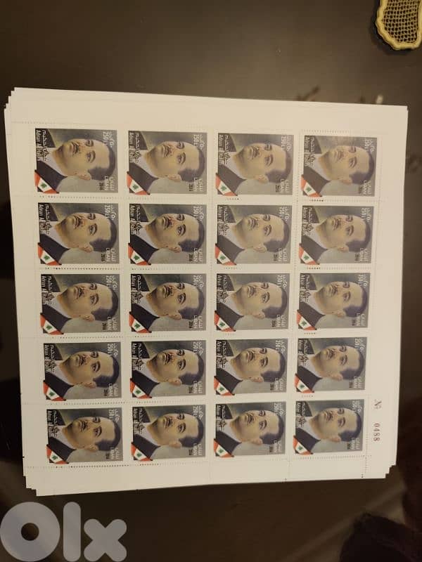 طوابع رجالات الاستقلال 4