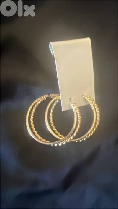 stylish gold plated earrings